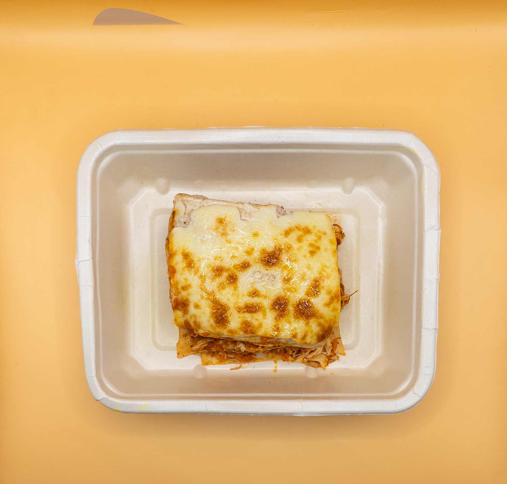 Lasanha integral de frango e cenoura