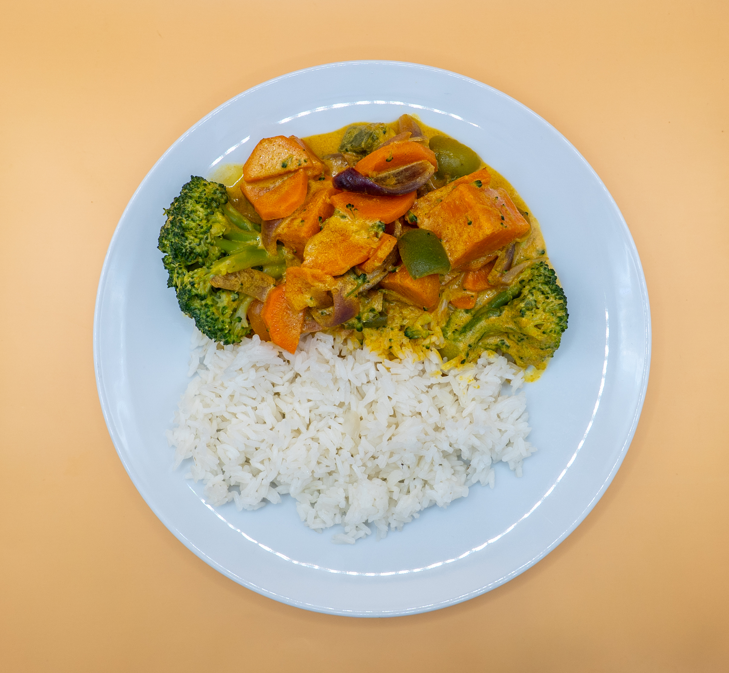 Caril vegetariano com arroz thai (vegetariano) - Image 3