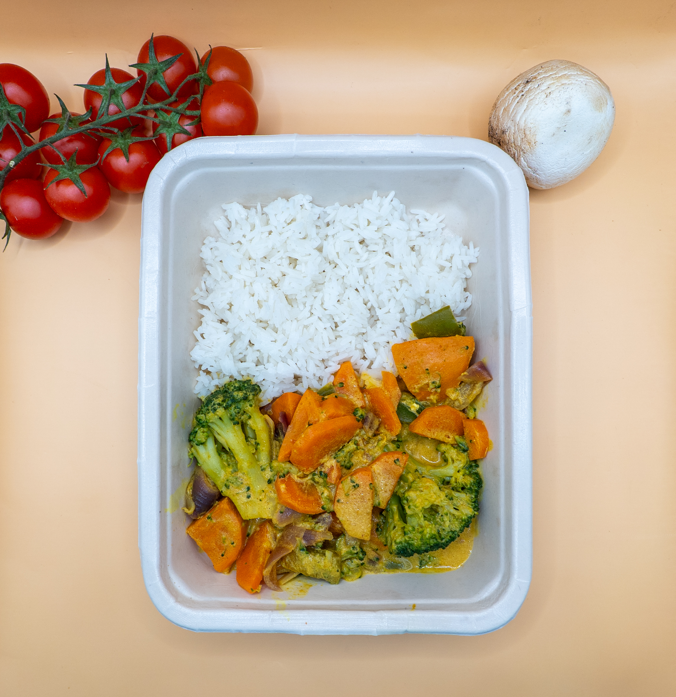 Caril vegetariano com arroz thai (vegetariano) - Image 5