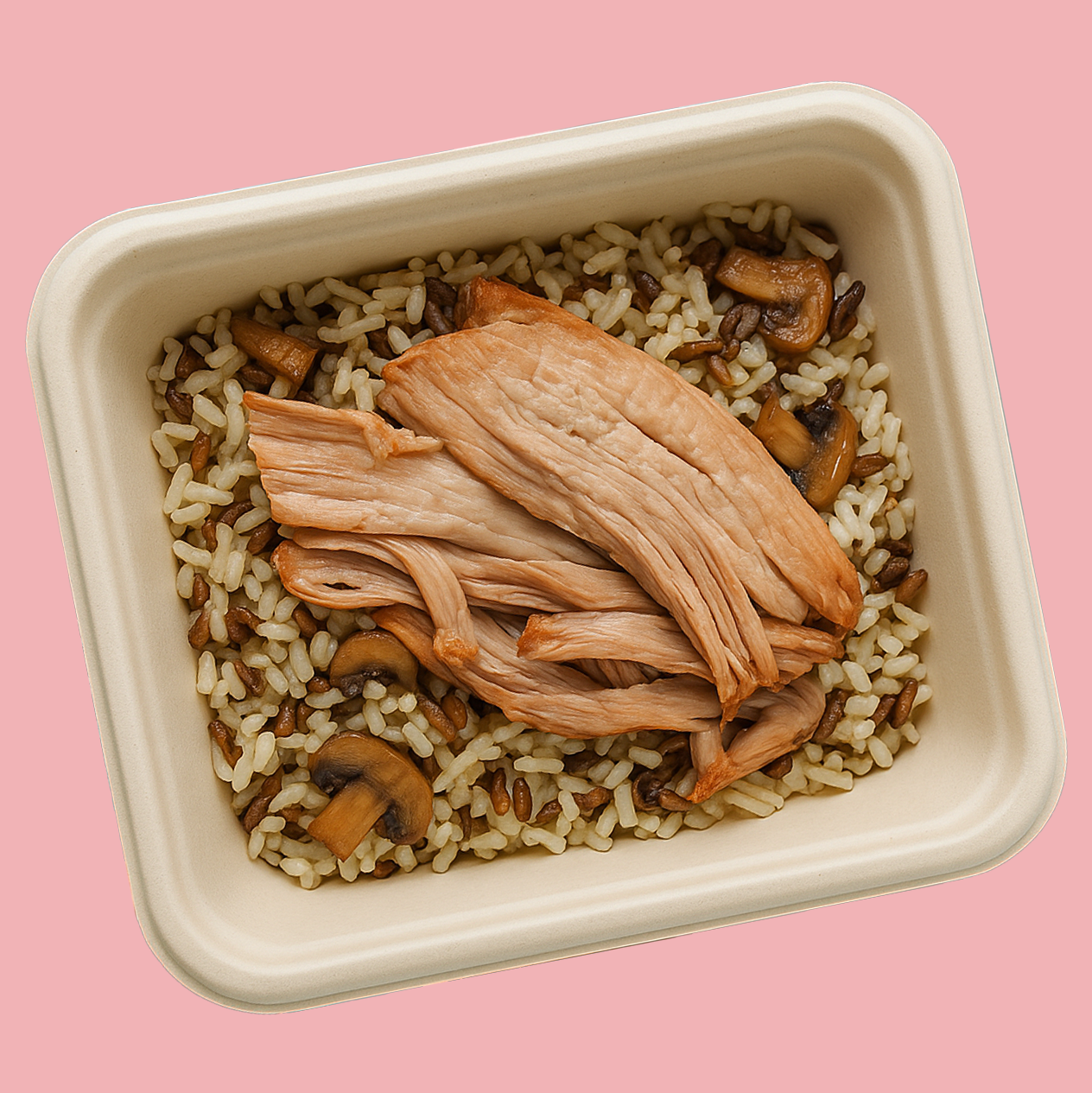 Cachaço de porco em 'slowcooking' com arroz de cogumelos