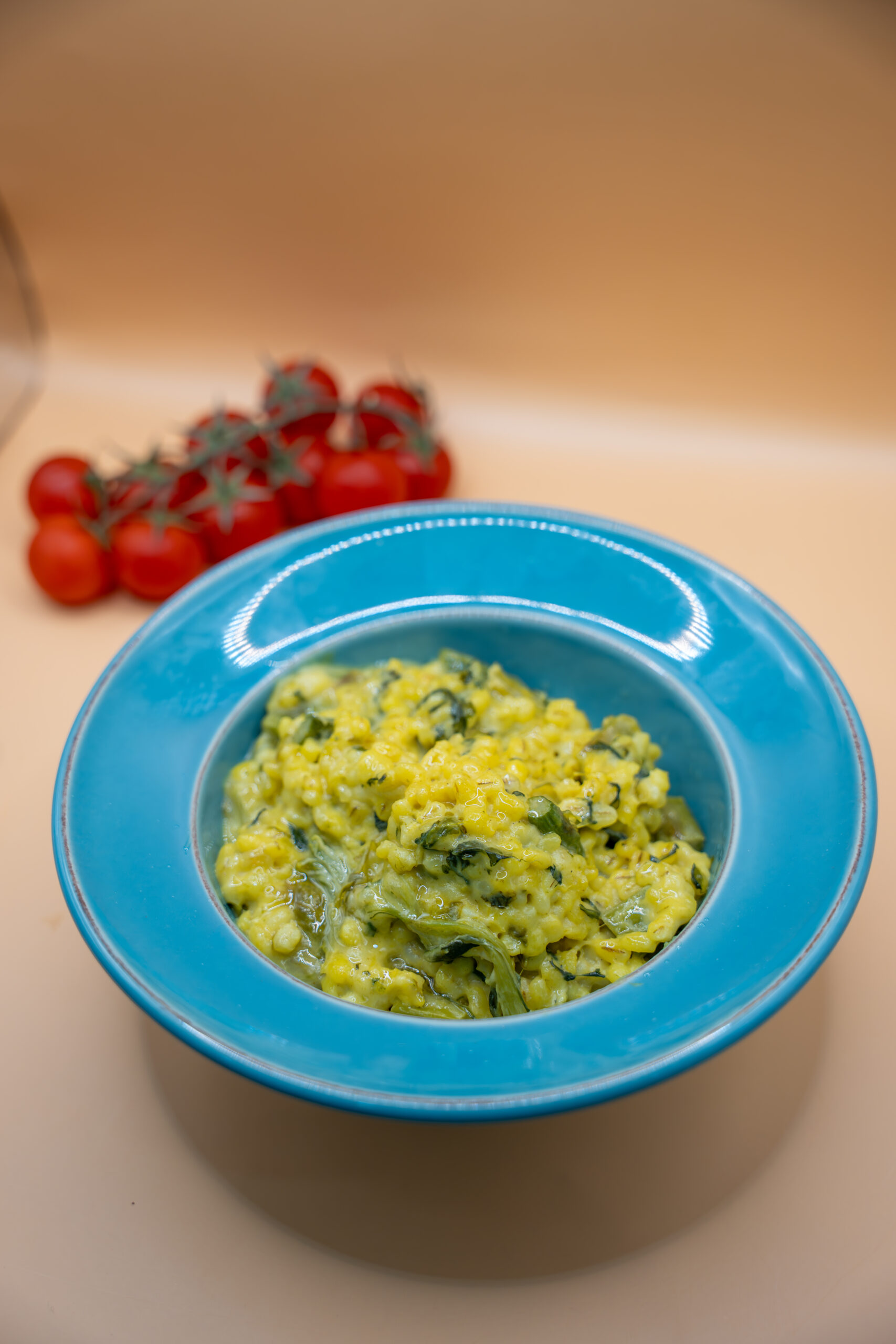 Risotto de cevadinha com nabiças e espargos (vegetariano) - Image 2