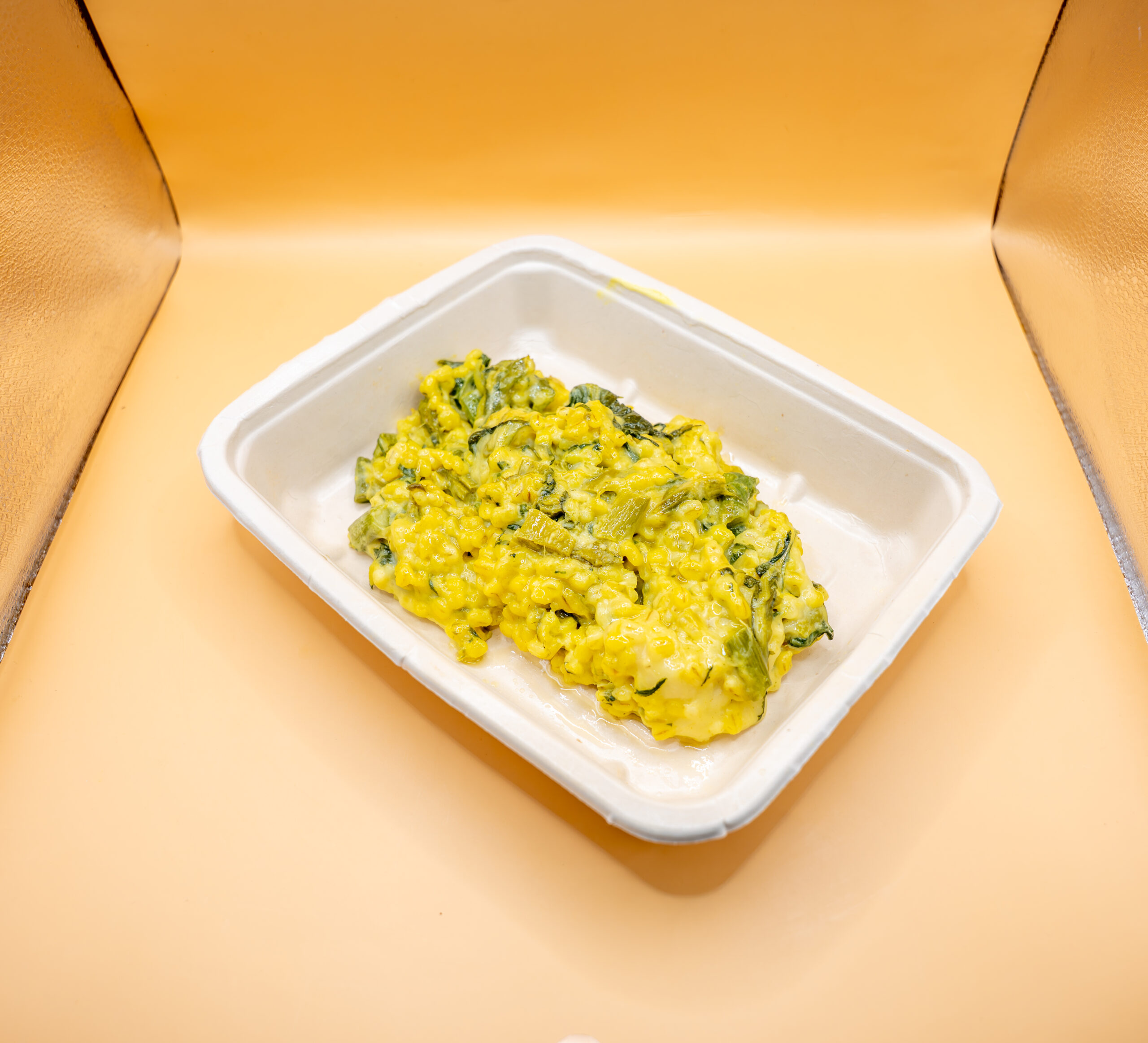 Risotto de cevadinha com nabiças e espargos (vegetariano) - Image 4