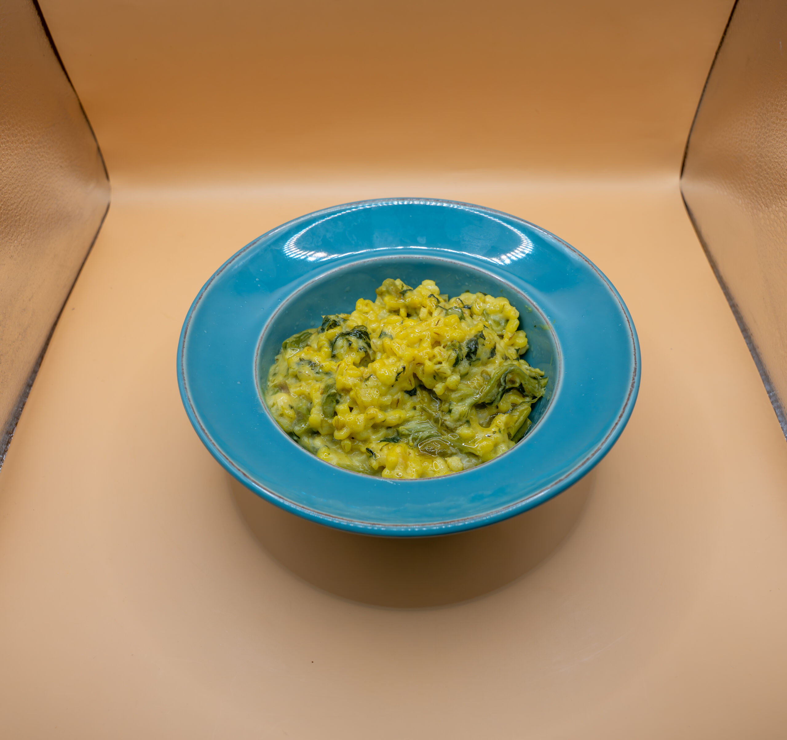 Risotto de cevadinha com nabiças e espargos (vegetariano) - Image 3